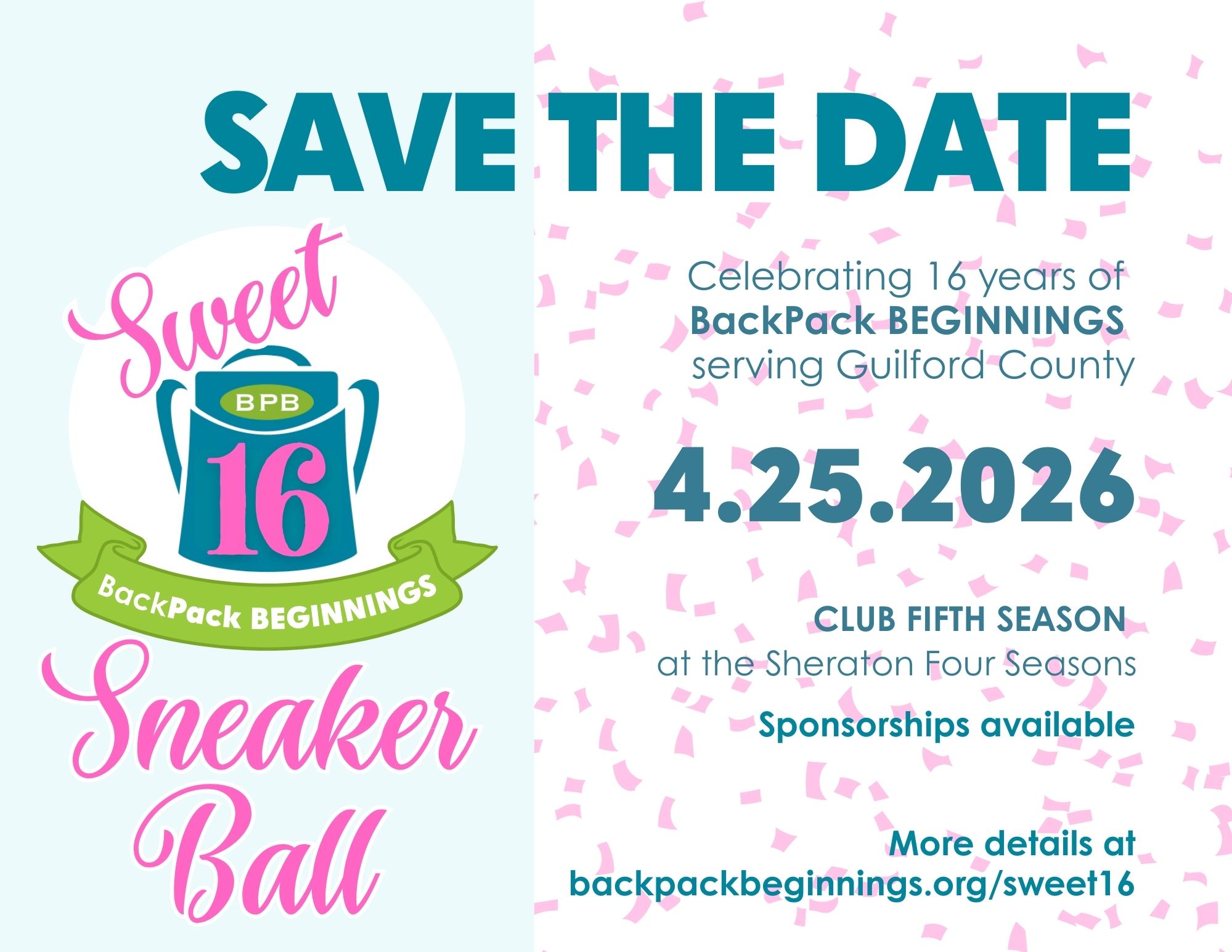 Backpack Beginnings Sneaker Ball